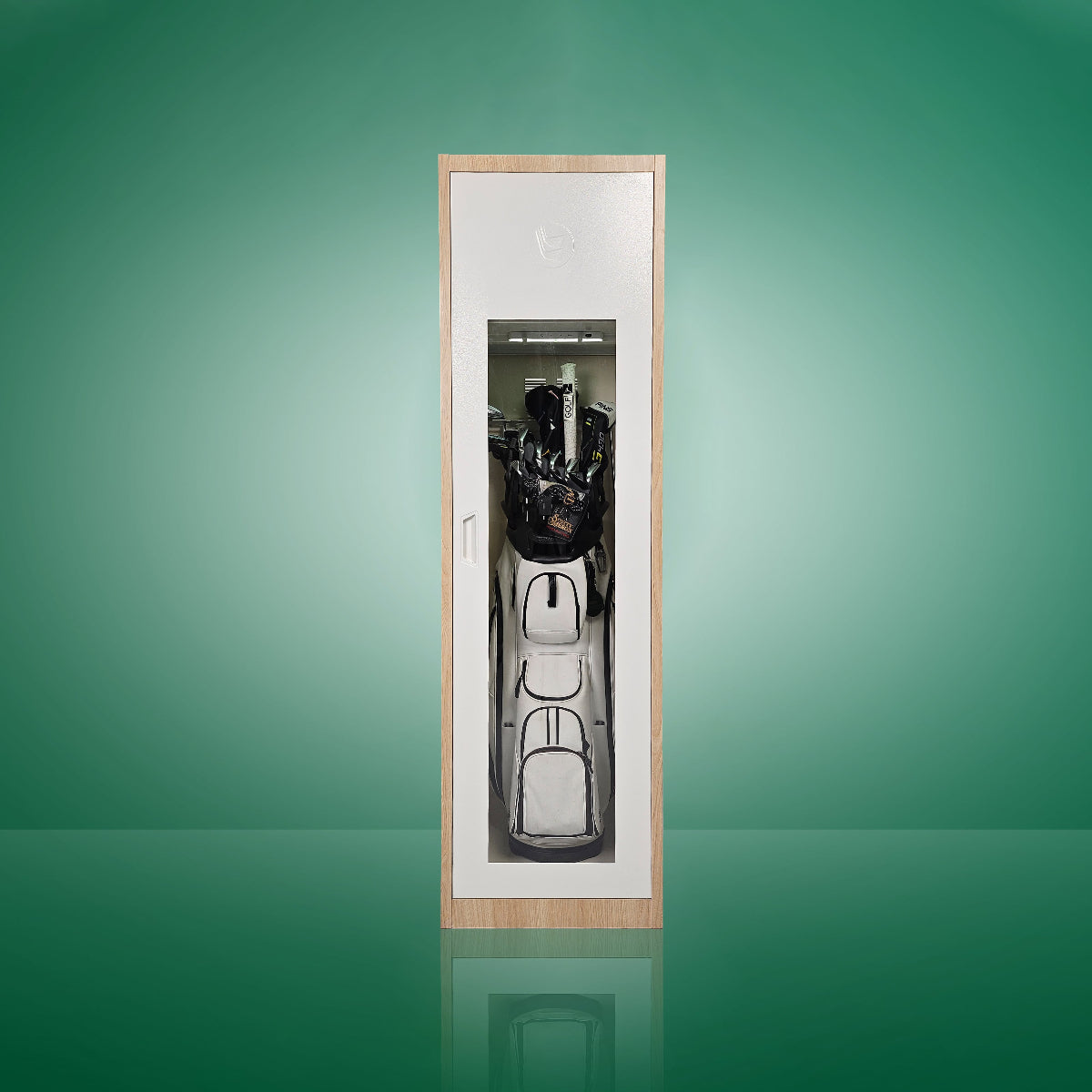 golf storage for home by Links Lockers. All your golf gear perfectly placed.