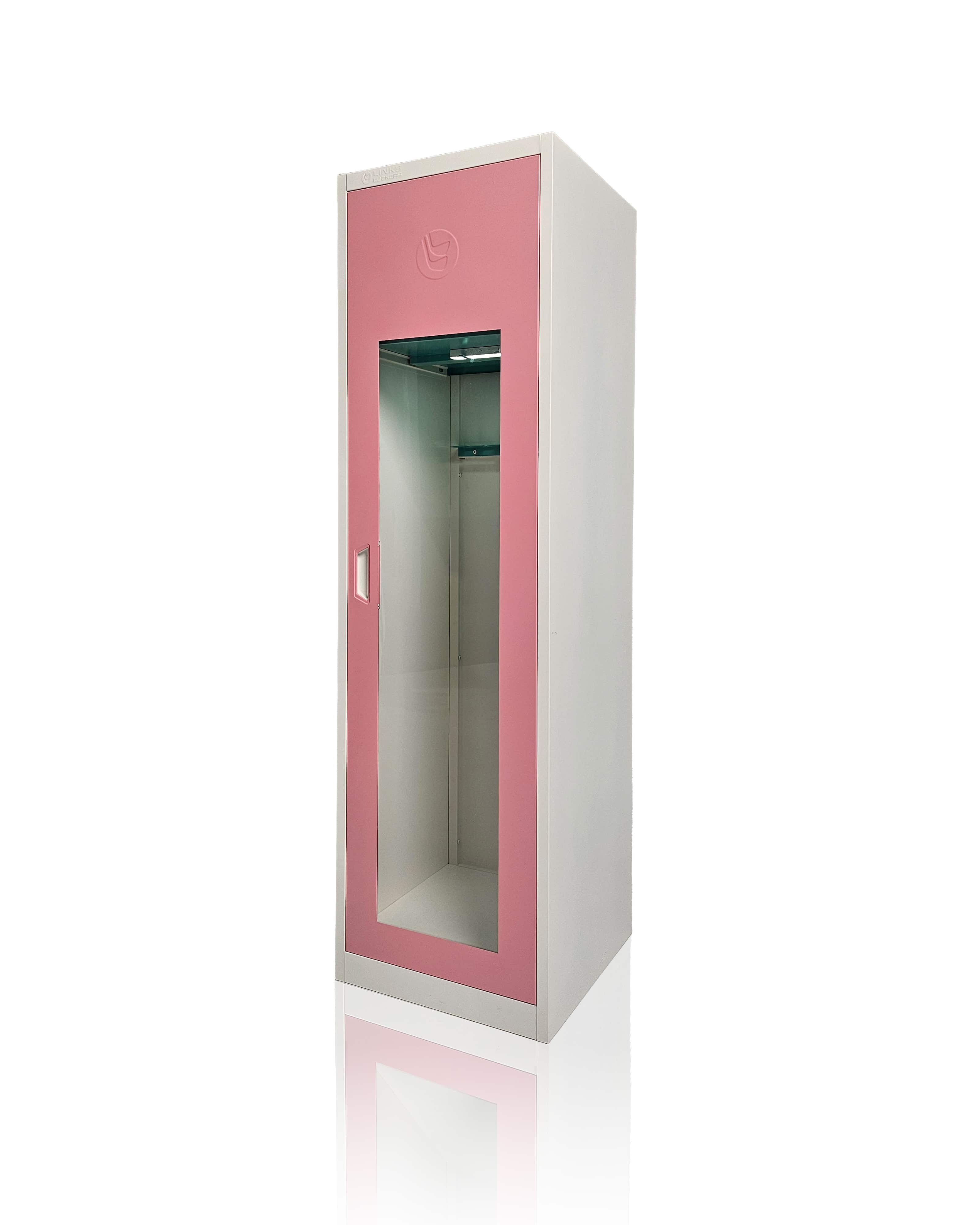 Pink home golf locker to store all your golf gear in one place.